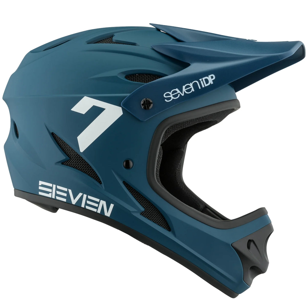 7 iDP M1 Full Face Helmet - Youth - Blue-White