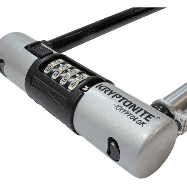 Kryptonite KryptoLok Combination U-Lock - 4"x9" - Black