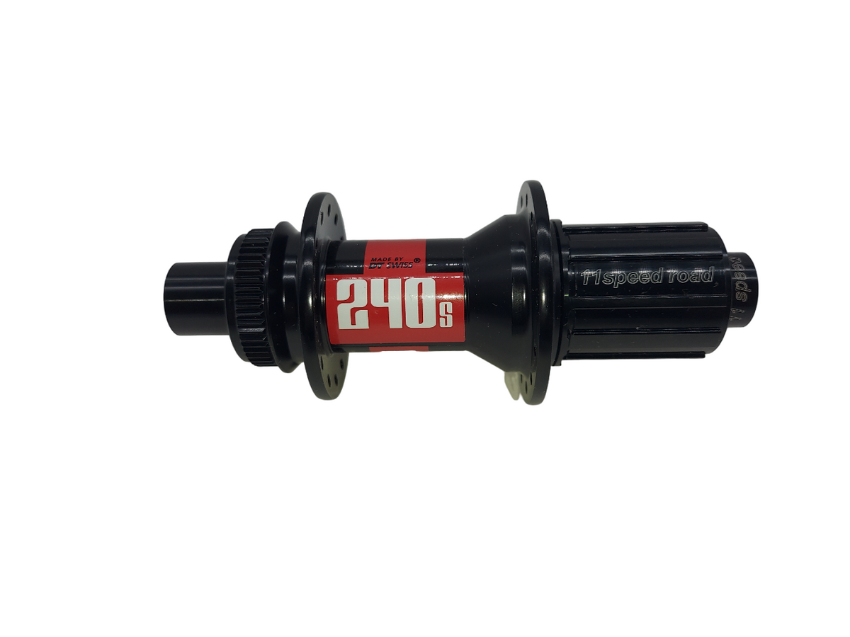 DT Swiss 240 Road Disc Hub - Rear - Centerlock - Black-Red - OEM