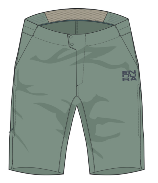 Endura AllTrack Ride Over Short - Sage Green