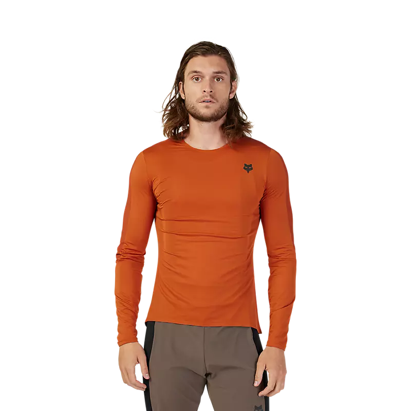 Fox Racing Flexair Ascent Long Sleeve MTB Jersey - Burnt Orange