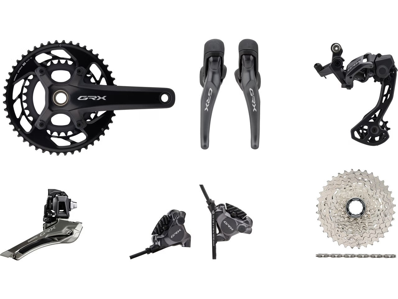 Shimano GRX RX820 12 Spd Double Groupset - 11-36t