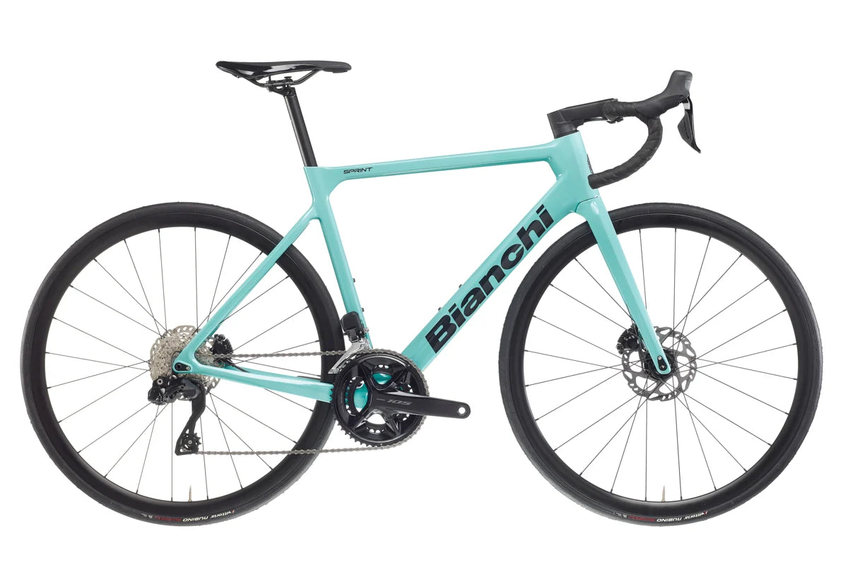 Bianchi Sprint ICR Disc 700c - 105 12 Spd - Celeste-Black Gloss