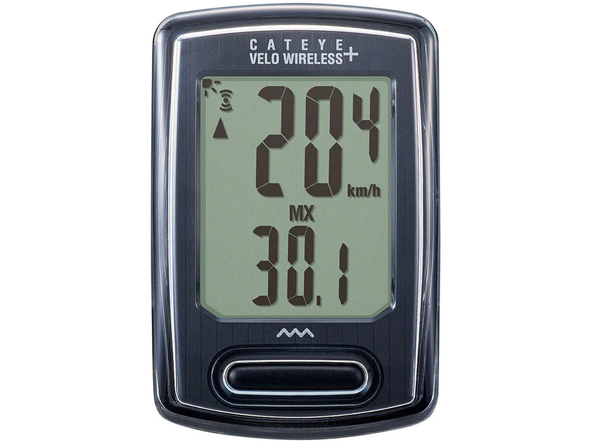 Cateye Velo Wireless + Bike Computer - Black