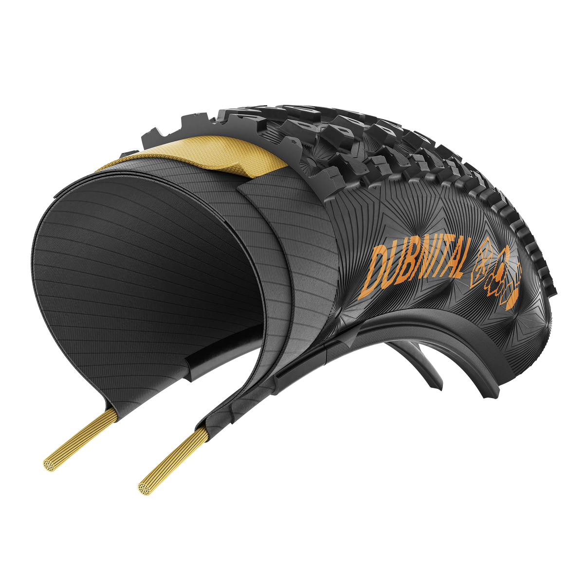 Continental Dubnital Race Rapid 29" Folding MTB Tire - Black-Transparent