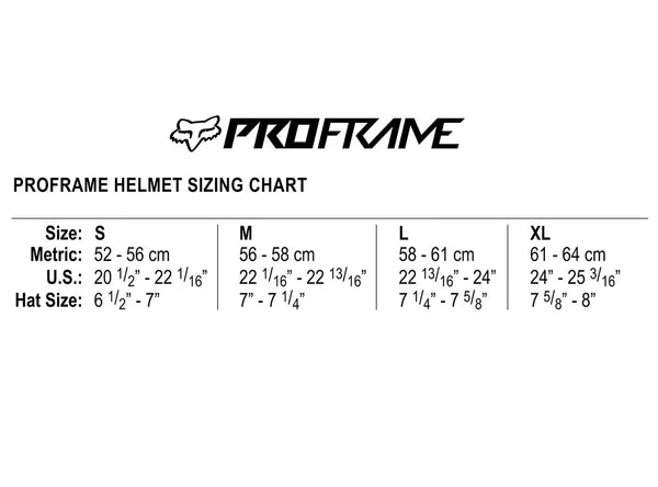Fox Racing Proframe Full Face Helmet - Matt Black - 2023