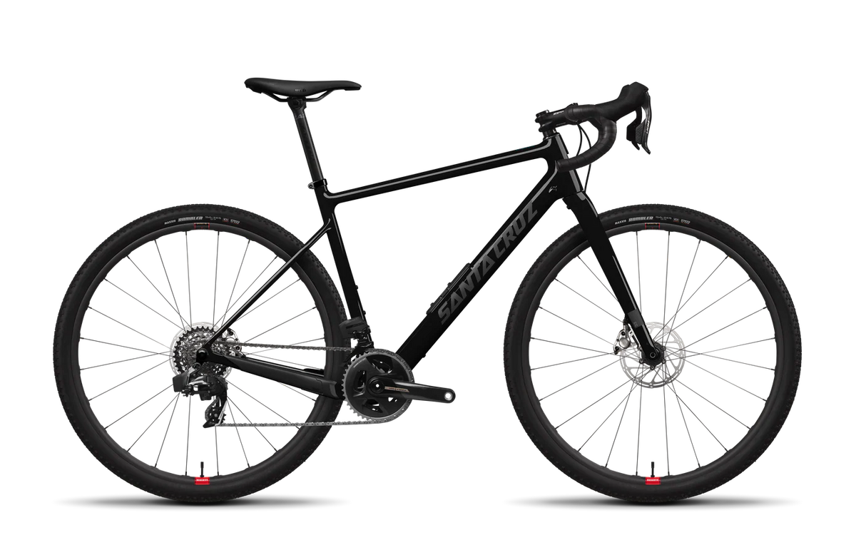 Santa Cruz Stigmata CC 700c - Red Force 2x Reserve - Gloss Black Sparkle - 2025