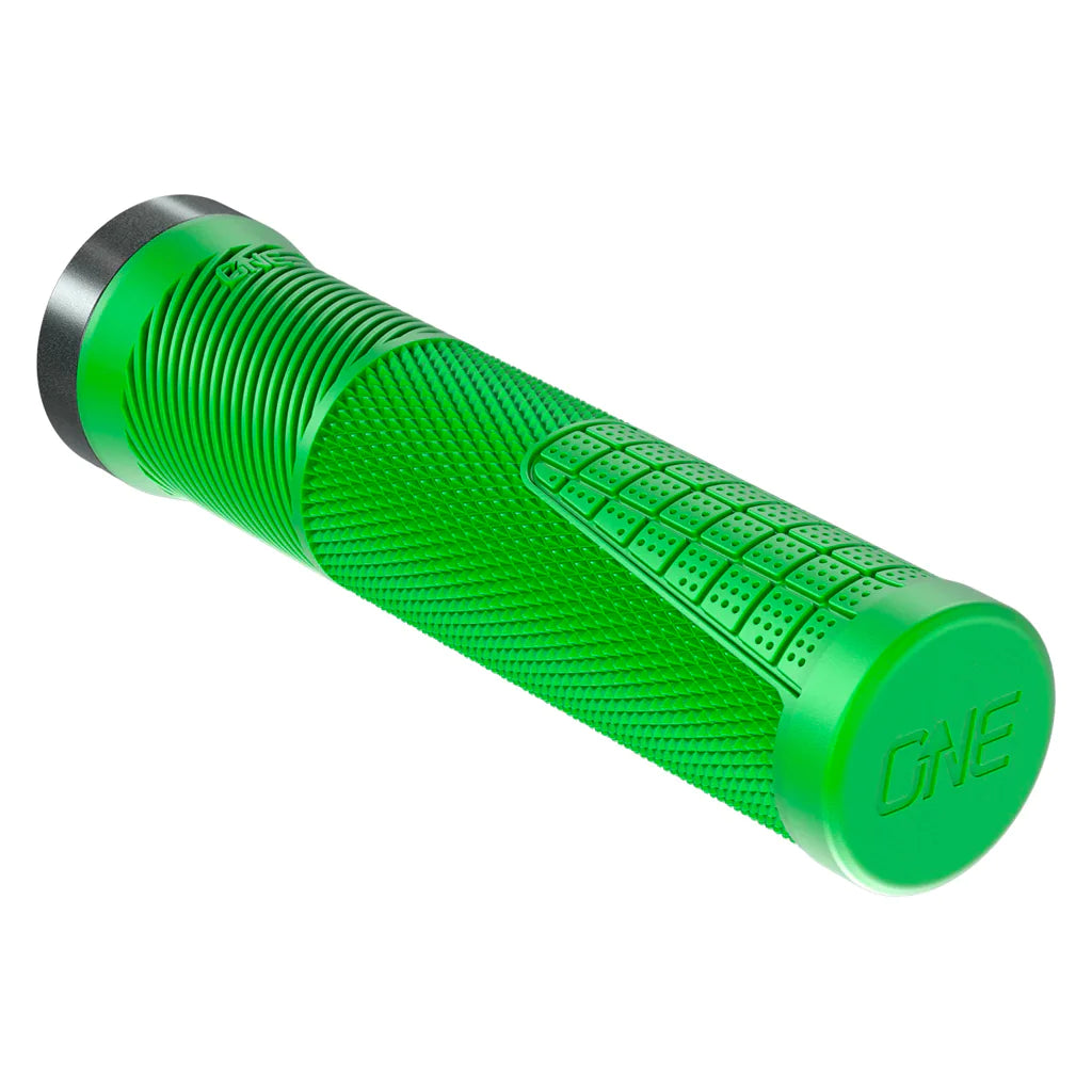 OneUp Thin Lock-On MTB Grips - Green