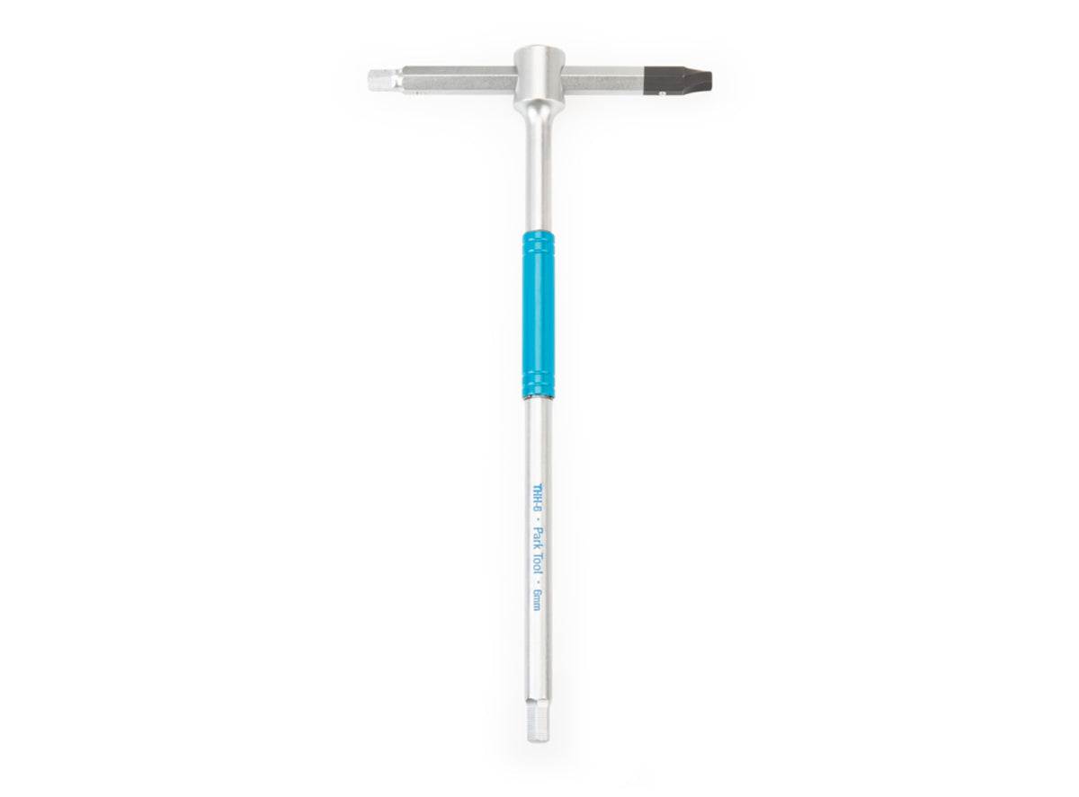 Park Tool Sliding T-Handle Hex Wrench - THH-6 Silver - Blue 6mm