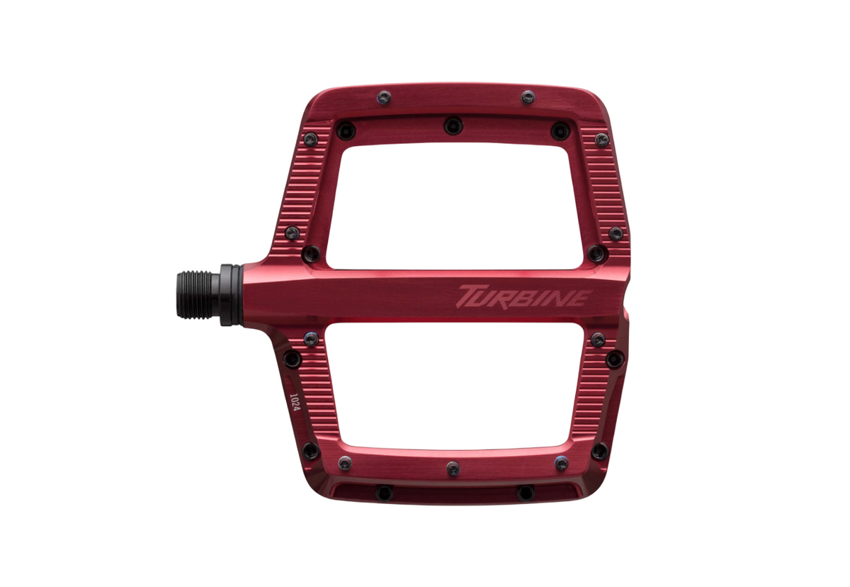 Race Face Turbine Flat Pedal - Red