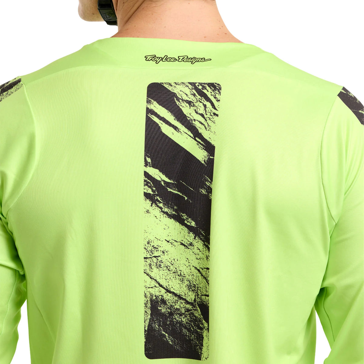 Troy Lee Designs Skyline Chill Long Sleeve MTB Jersey - Rockslide - Glo Yellow