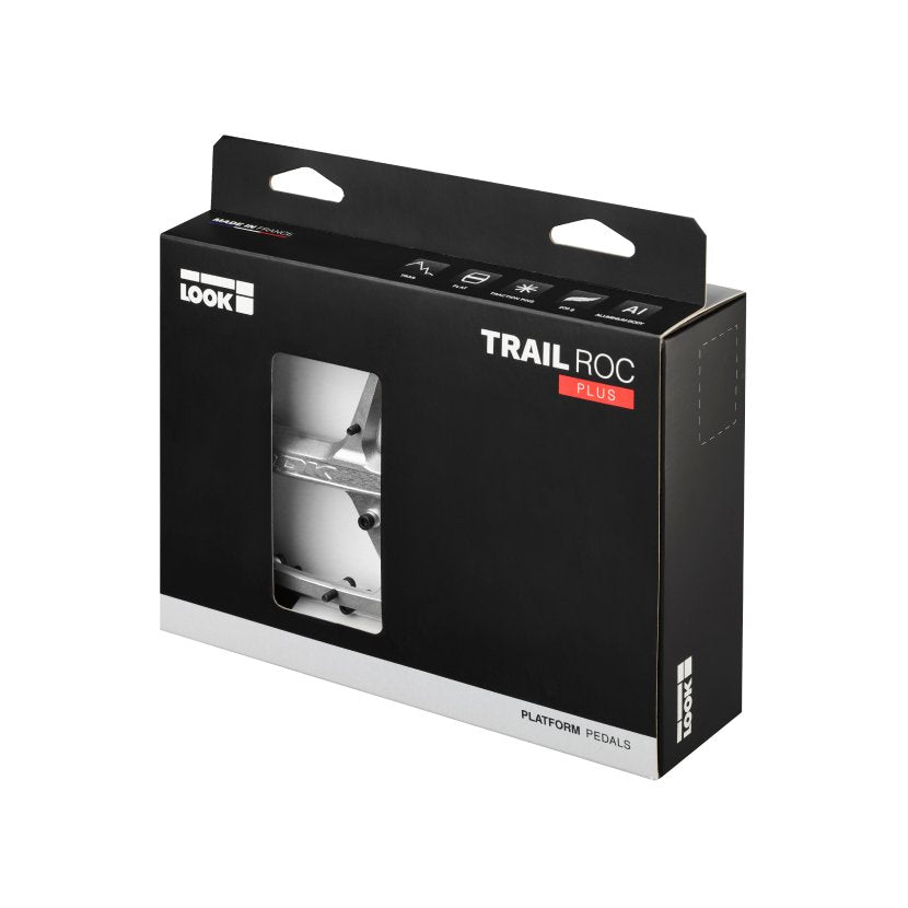 Look Trail Roc Plus Flat Pedals - Silver