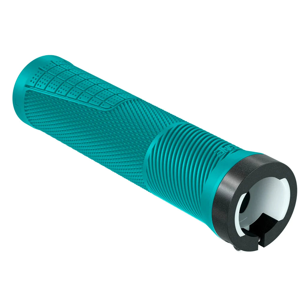 OneUp Thin Lock-On MTB Grips - Turquoise