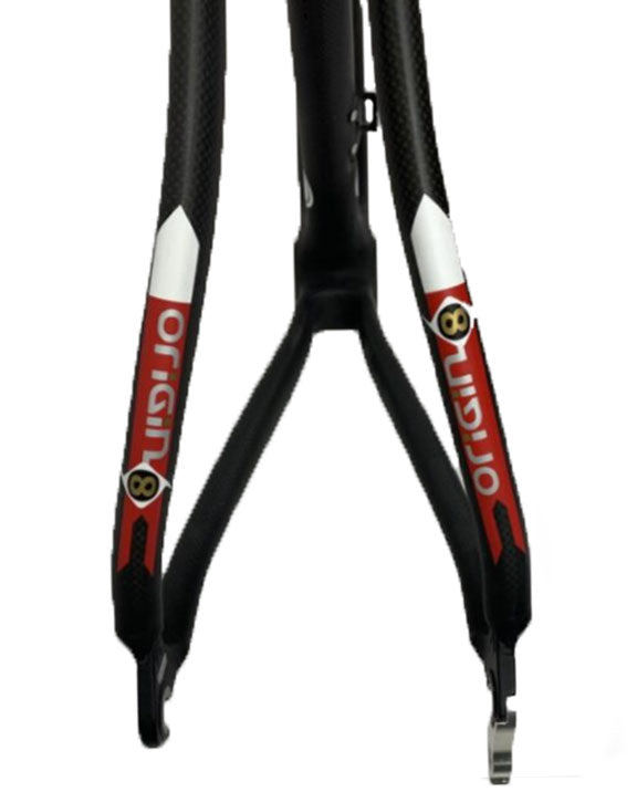 Origin 8 Lactic Acid 700c Carbon Road Frame - White-Red-Carbon - Blem