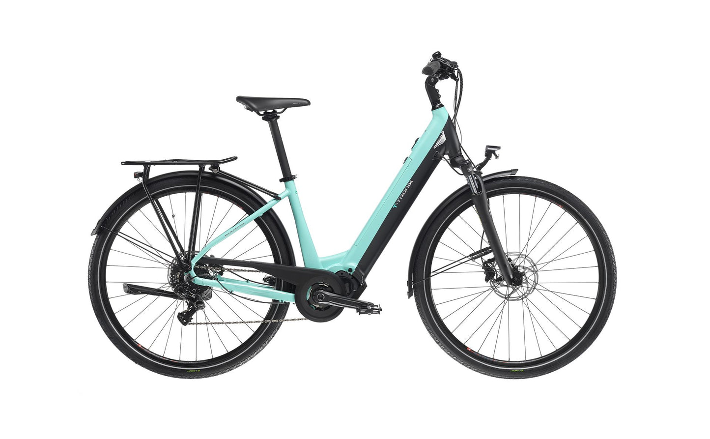 Bianchi T-Tronik C-Type Ebike - 9 Spd 417wh - Celeste-Dark Graphite Matt