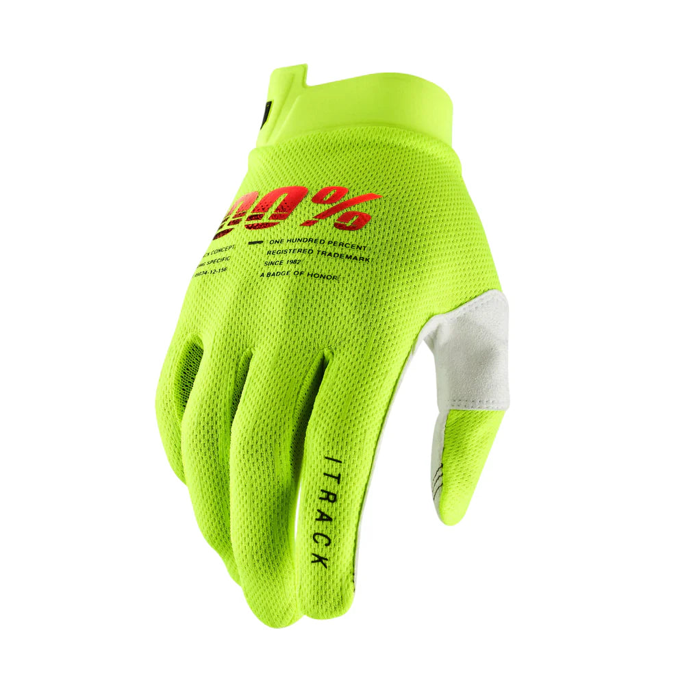 100% iTrack Glove - Fluo Yellow