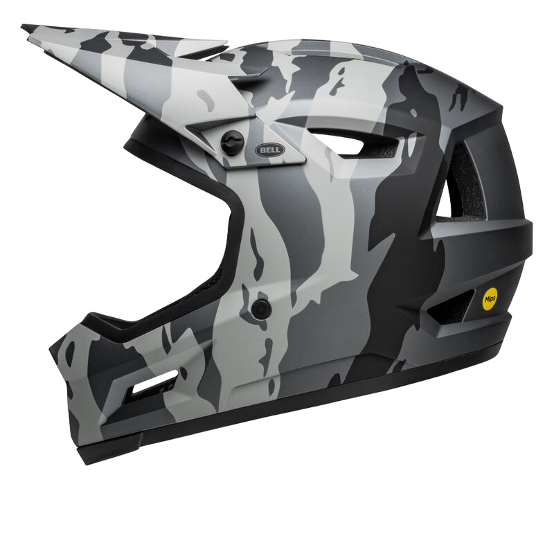 Bell Sanction 2 DLX MIPS Full Face Helmet - Ravine - Matt Gray-Black