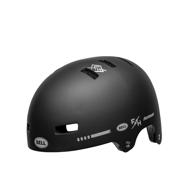 Bell Span BMX Helmet - Fasthouse - Matt Black-White