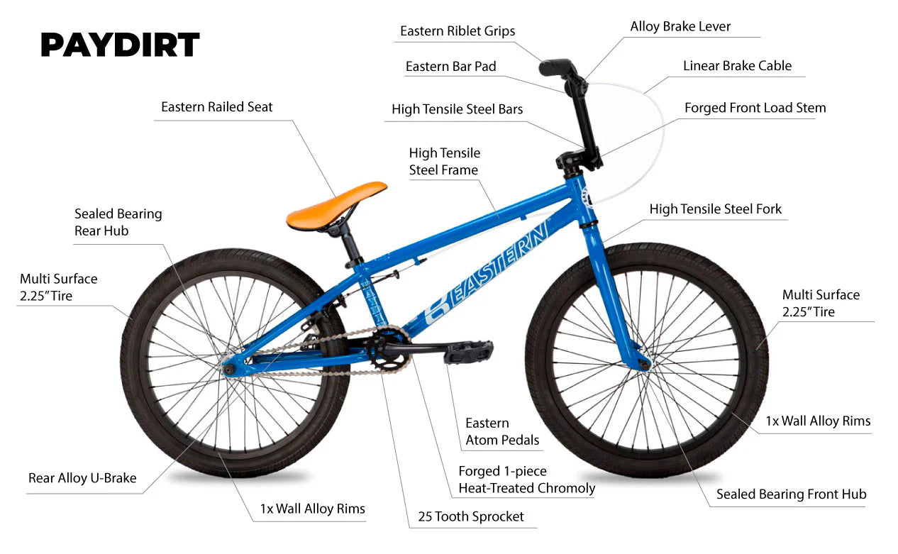 Eastern Paydirt 20" BMX - White