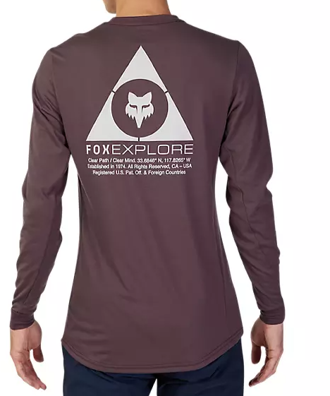 Fox Racing Ranger Dri Release MD Long Sleeve MTB Jersey - Tred - Purple