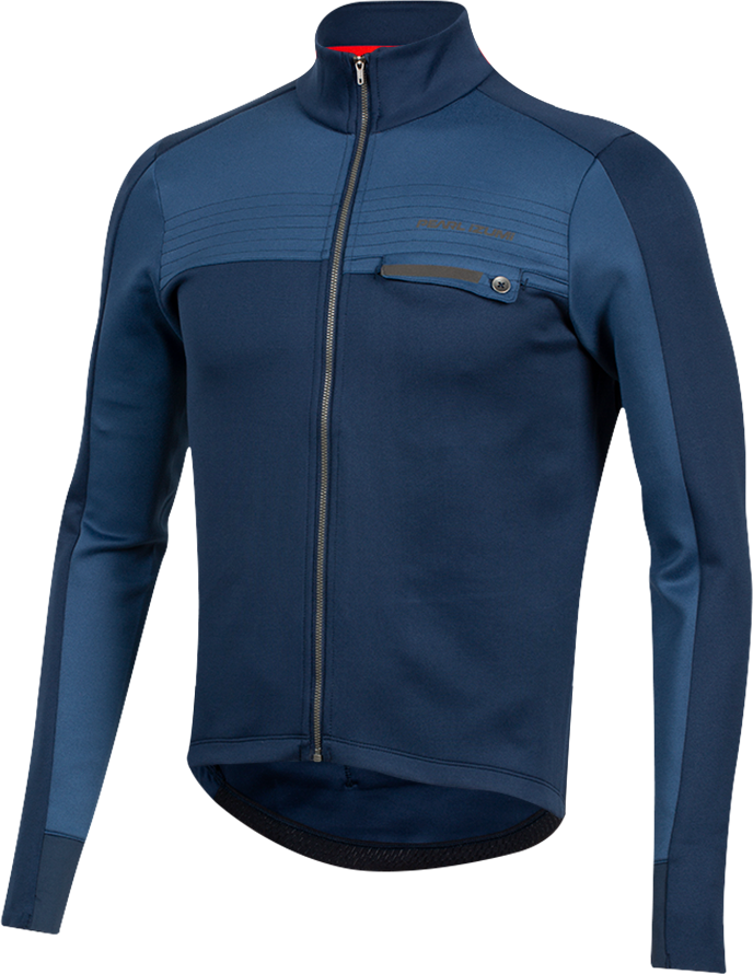 Pearl Izumi Interval Thermal Long Sleeve Road Jersey - Navy-Dark Denim