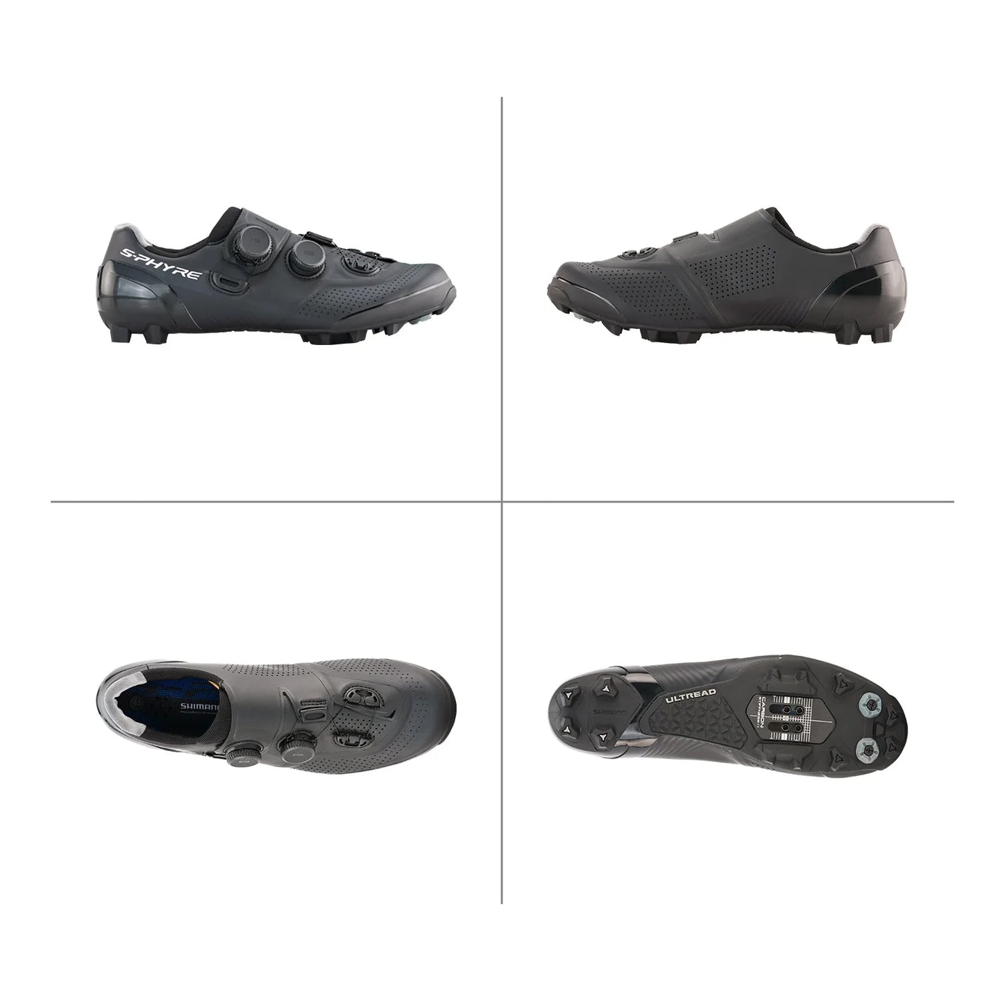 Shimano XC902 S-Phyre SPD XC MTB Shoe - Wide - Black