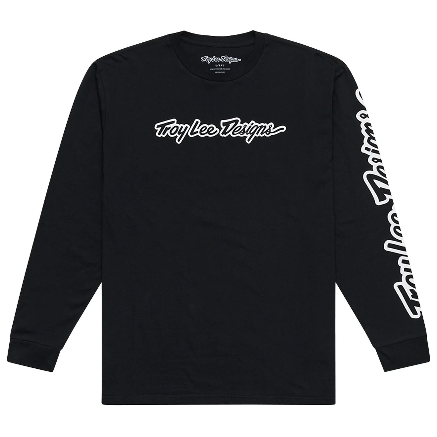 Troy Lee Designs Signature Long Sleeve Tee - Black