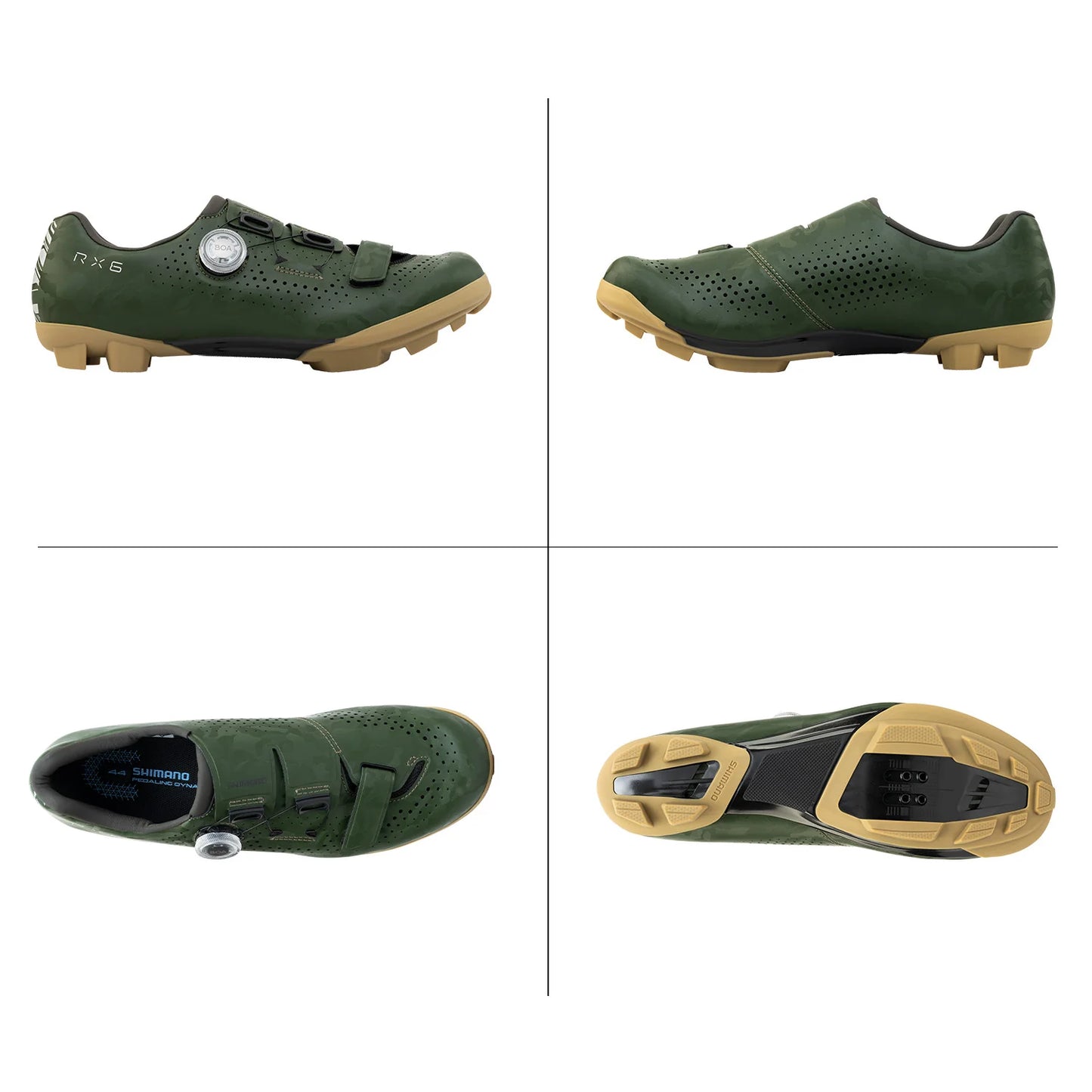 Shimano RX6 SPD Gravel Shoe - Green
