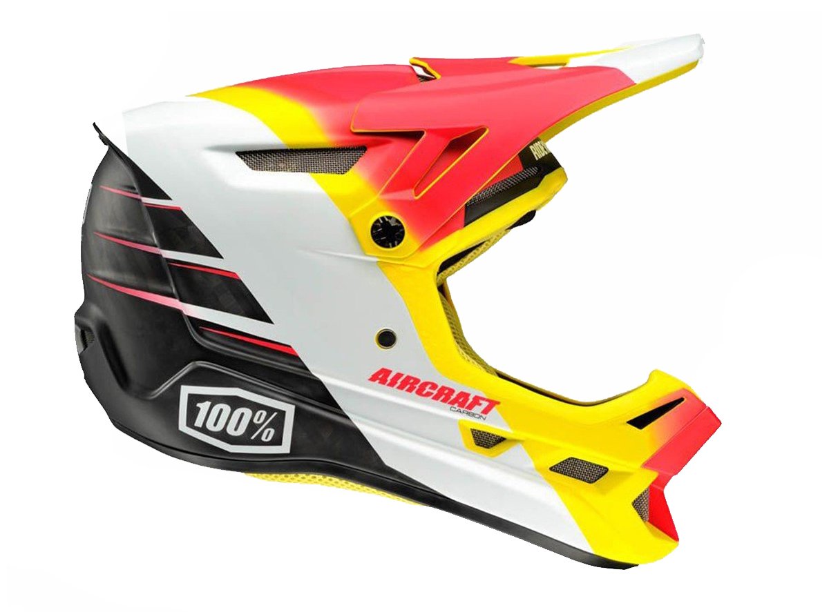 100% Aircraft MIPS DH Full Face Helmet - R9 - Fire R9 Fire X-Small