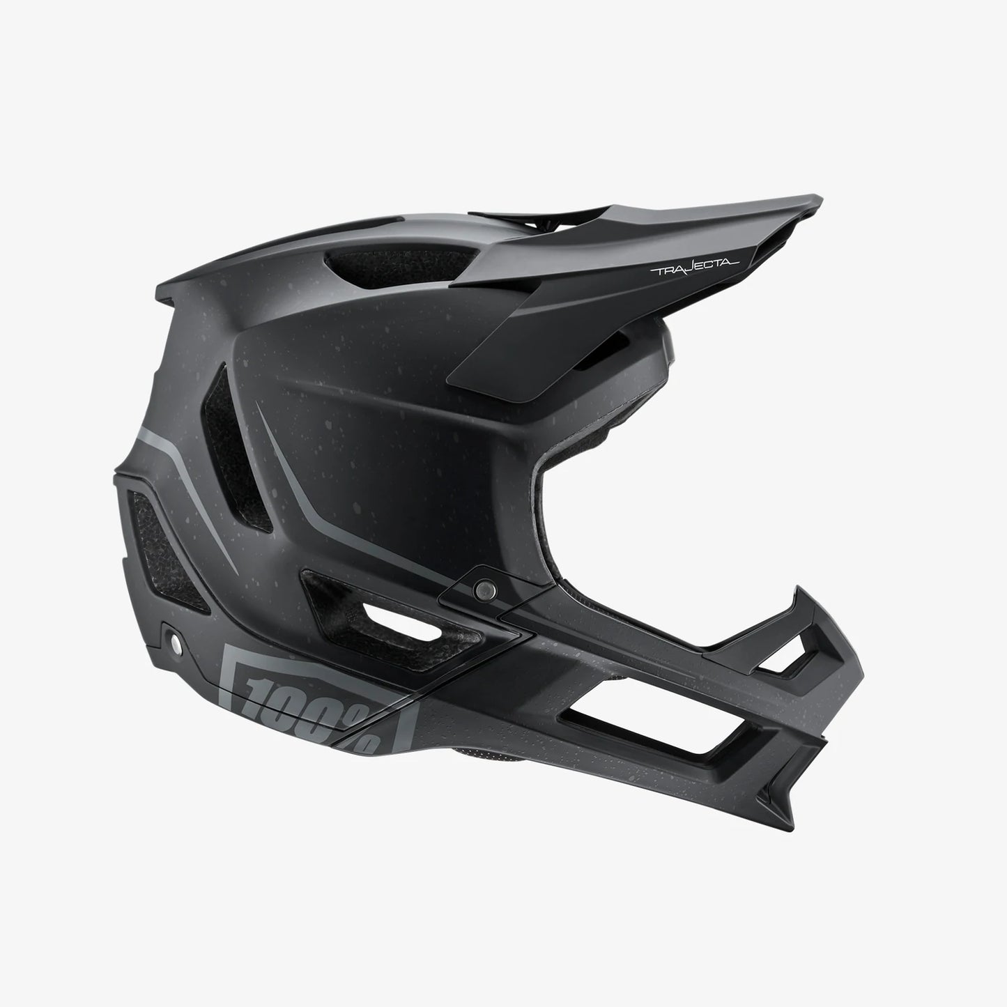 100% Trajecta Full Face Helmet - Black - 2021 Black Large