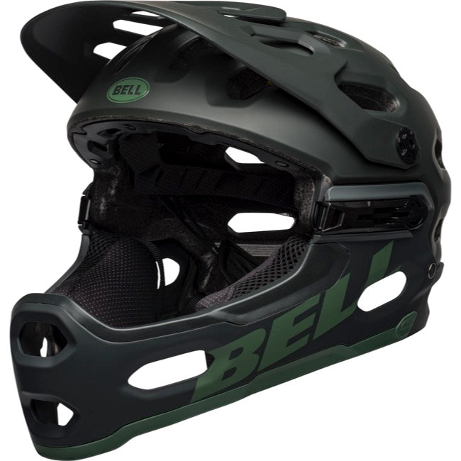 Bell Super 3R MIPS Full Face Helmet - Matt Green