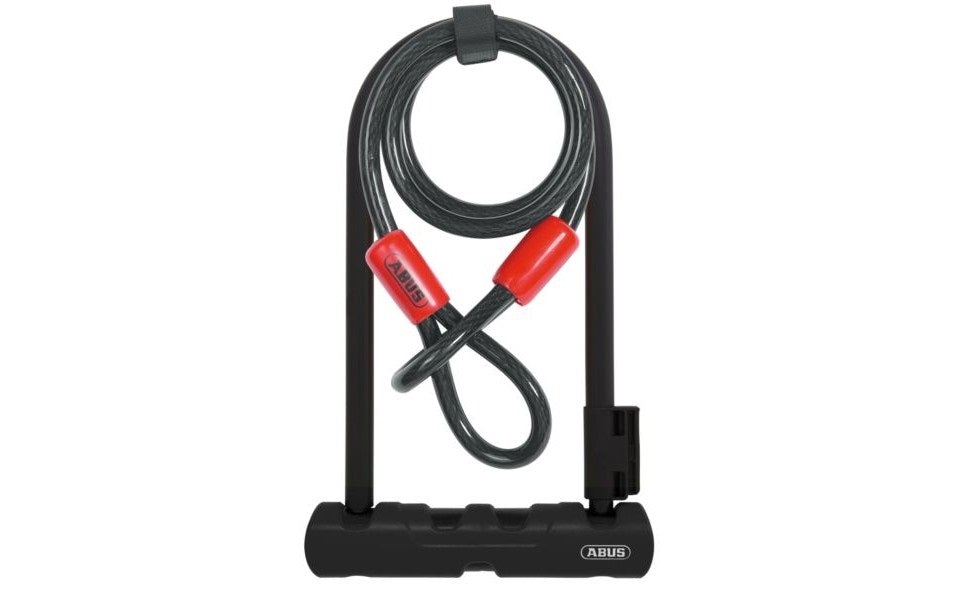 Abus U-Lock - Ultra 410 Mini LS (7”) + Cobra 10/120 - 410/150HB180 SH34 - Black Black