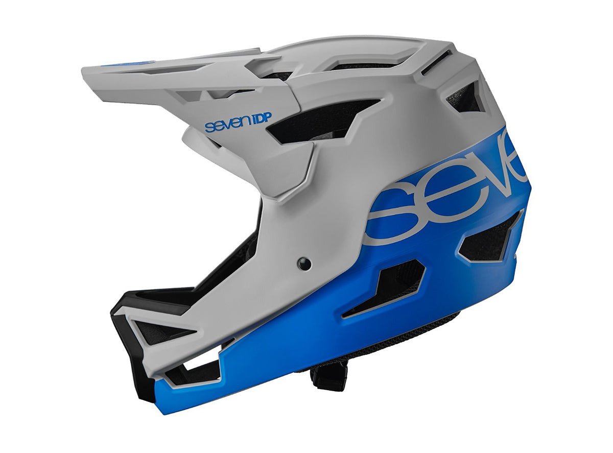 7 iDP Project 23 ABS Full Face Helmet - White-Blue - 2022 White - Blue X-Small