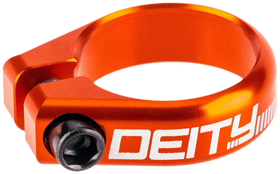 Deity Components Circuit Seatpost Clamp - Orange Orange 29.8mm