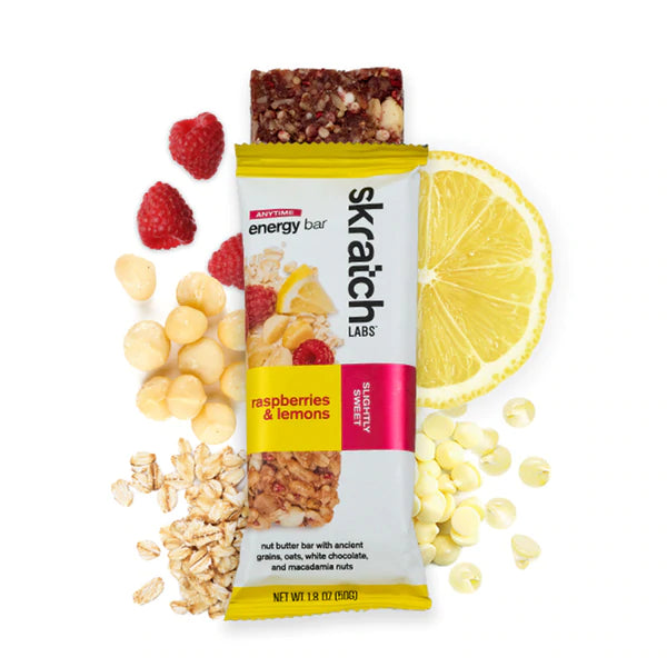 Skratch Labs Anytime Energy Bar - Raspberries & Lemons Raspberries & Lemons 12 Pack