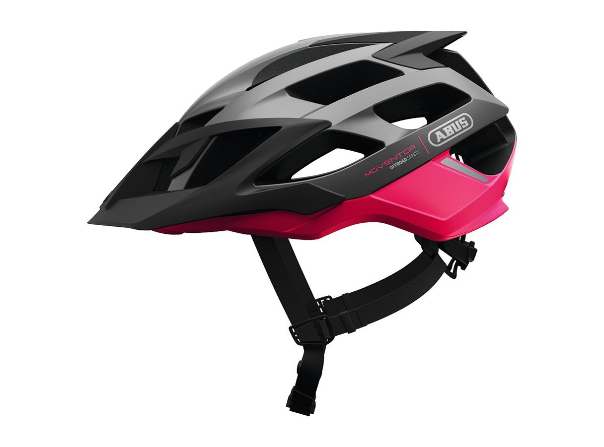 Abus Moventor MTB Helmet - Fuchsia Pink Fuchsia Pink Medium