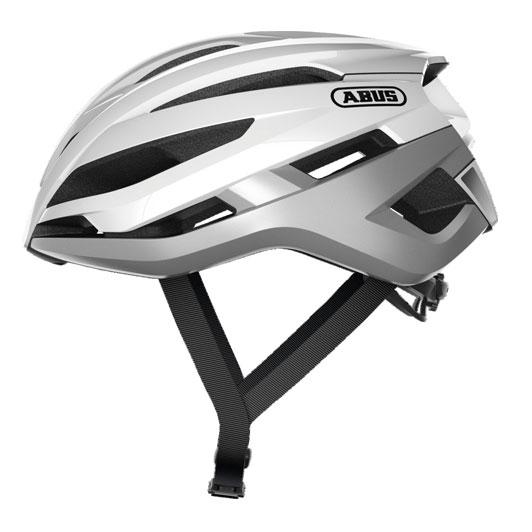 Abus StormChaser Helmet - Silver White Silver White Large - 58-62cms