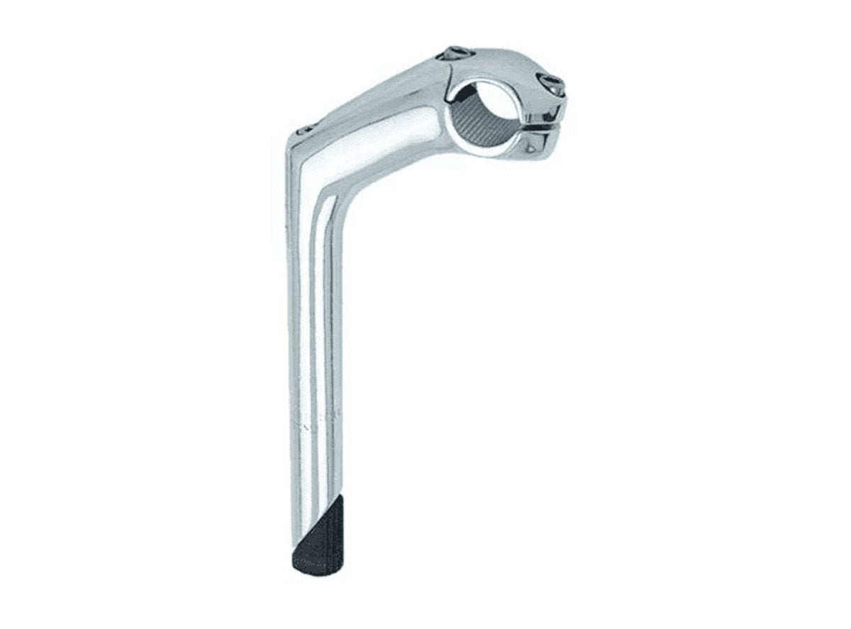 Alloy 2-Bolt 25deg 25.4 MTB Quill Stem - Silver Silver 1.1/8" 80mm