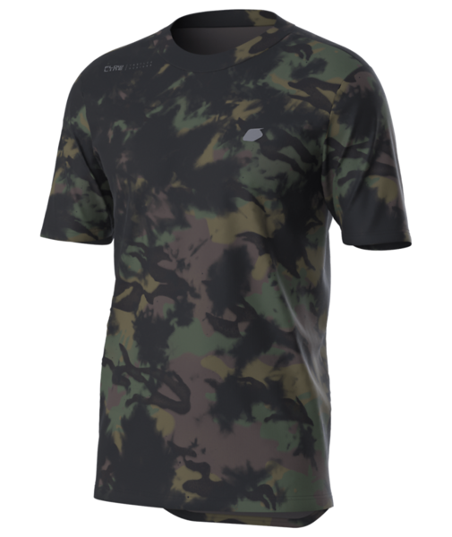 Troy Lee Designs Flowline Short Sleeve MTB Jersey - Covert - Army Green - 2022 Army Green Small