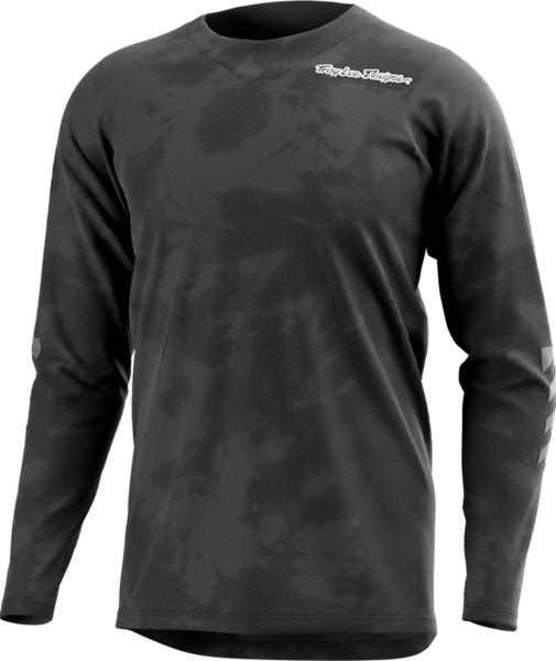 Troy Lee Designs Skyline Chill Long Sleeve MTB Jersey - Tie Dye Charcoal - 2022 Tie Dye Charcoal Small