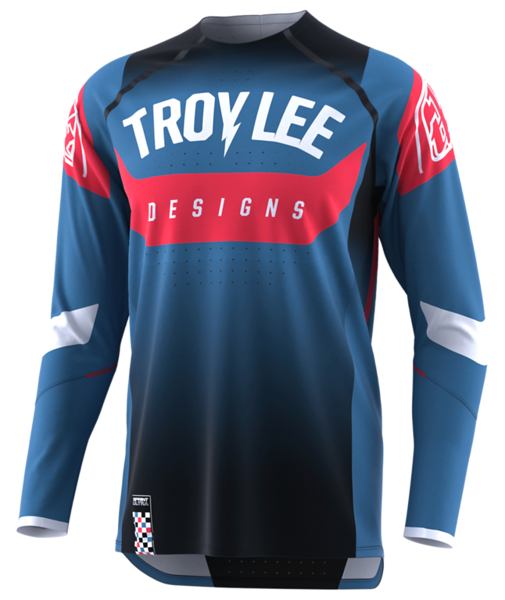 Troy Lee Designs Sprint Ultra Long Sleeve MTB Jersey - Arc Blue-Black - 2022 Arc Blue - Black Small