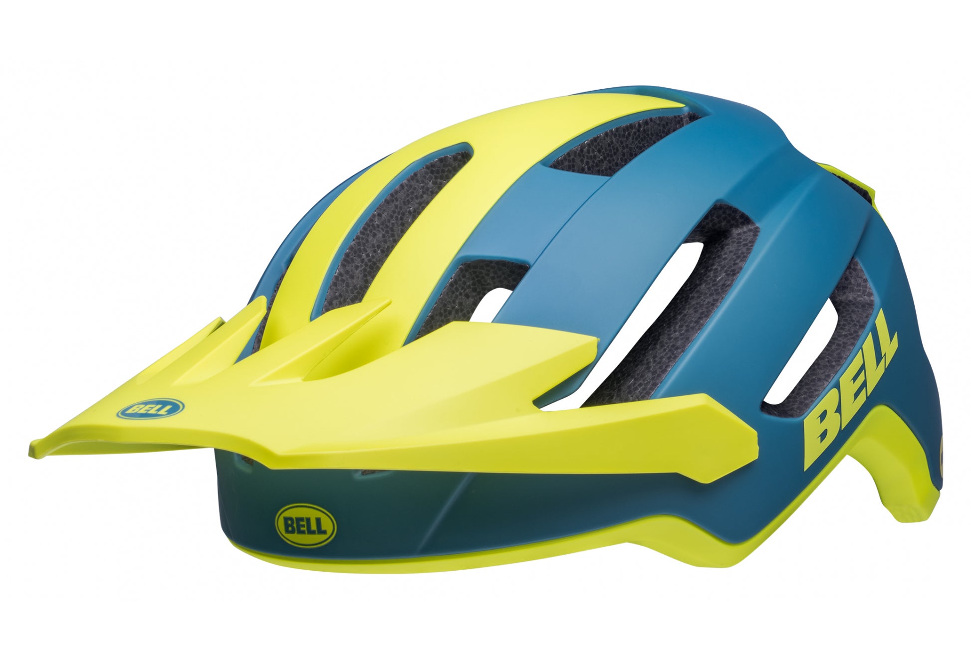 Bell 4Forty Air MIPS MTB Helmet - Matt Blue-HiViz - 2022 Matt Black - HiViz Small