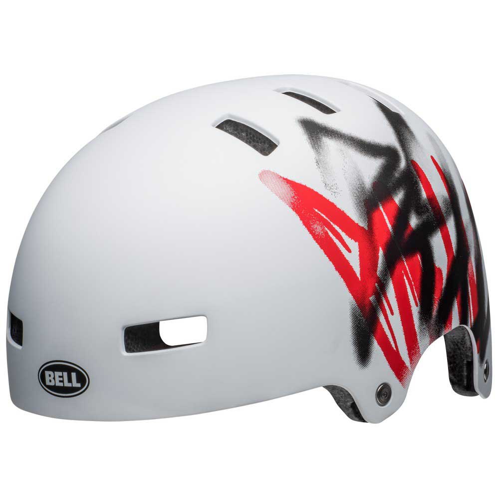 Bell Local BMX Helmet - Scribble Matt White Scribble Matt White Small