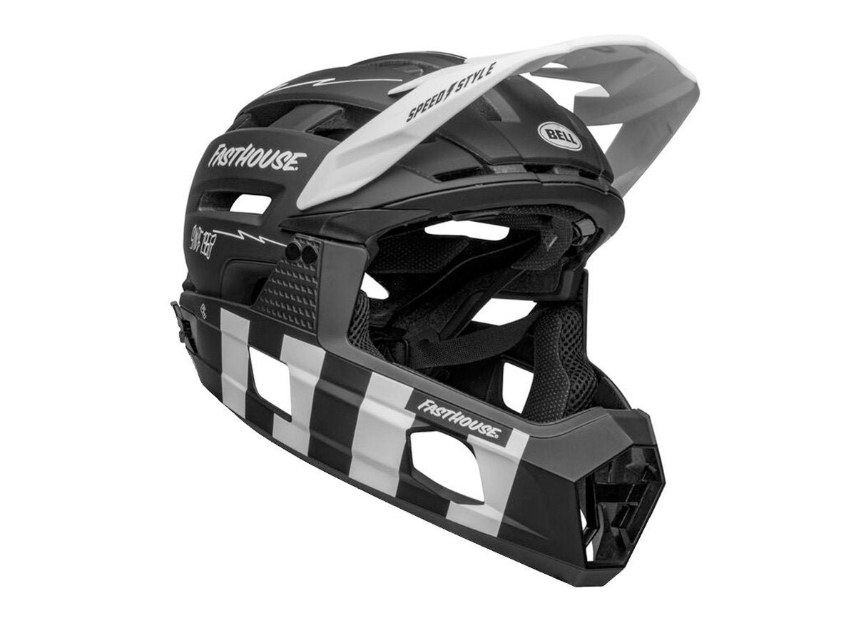 Bell Super Air R MIPS Full Face Helmet - Matt Black-White - 2021 Matt Black - White Small