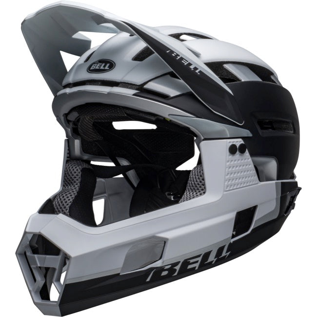 Bell Super Air R Spherical MIPS Full Face Helmet - Matt Black-White - 2022 Matt Black - White Small