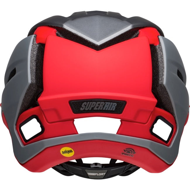 Bell Super Air R Spherical Full Face Helmet - Matt Gray-Red