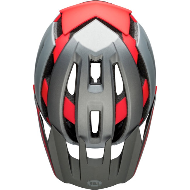 Bell Super Air R Spherical Full Face Helmet - Matt Gray-Red