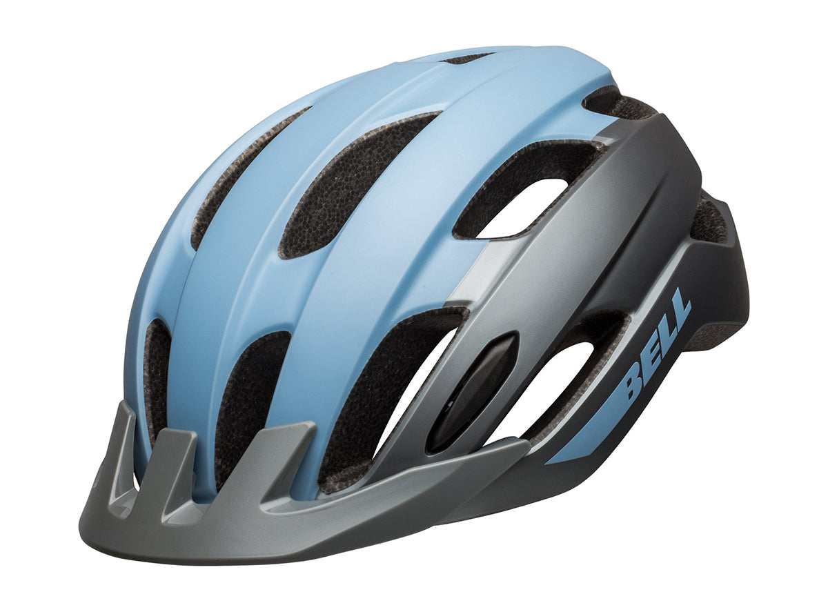 Bell Trace Road/XC Helmet - Matt Blue-Gray - 2022 Matt Blue - Gray Small/Medium