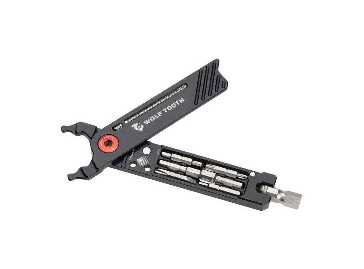 Wolf Tooth Components 8 Bit Pack Pliers - Black-Red Bolt Black - Red Bolt