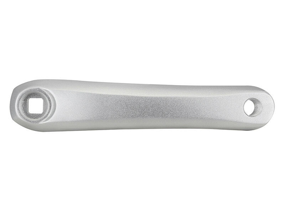 CBO Generic Left Hand Horizontal Square Taper Crank Arm - Silver Silver 170mm